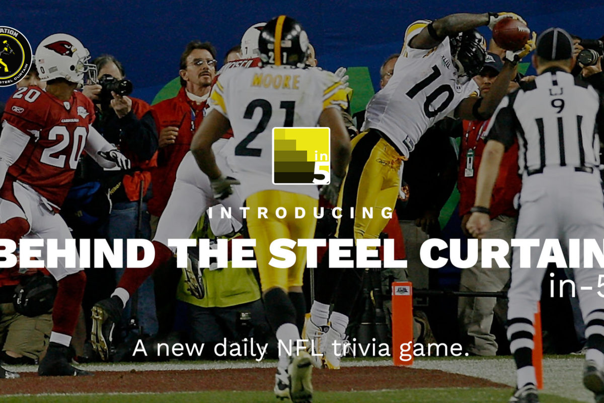 Your daily Steelers trivia game, Sunday edition