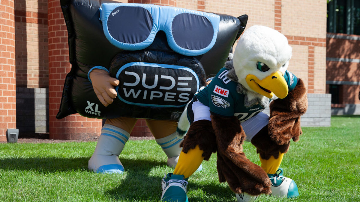 DUDE Wipes Makes Sure Philly’s Tush Push Is Always A Clean Finish